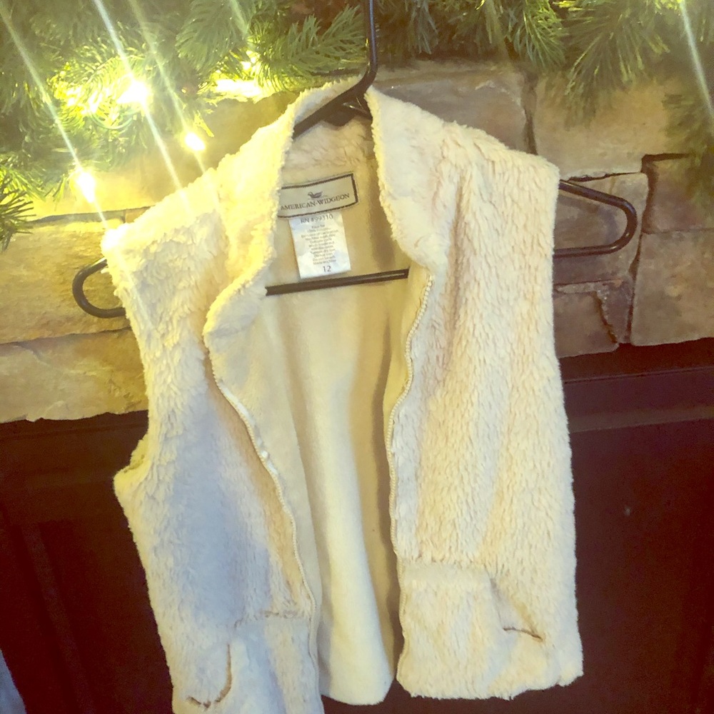 Petite fuzzy vest